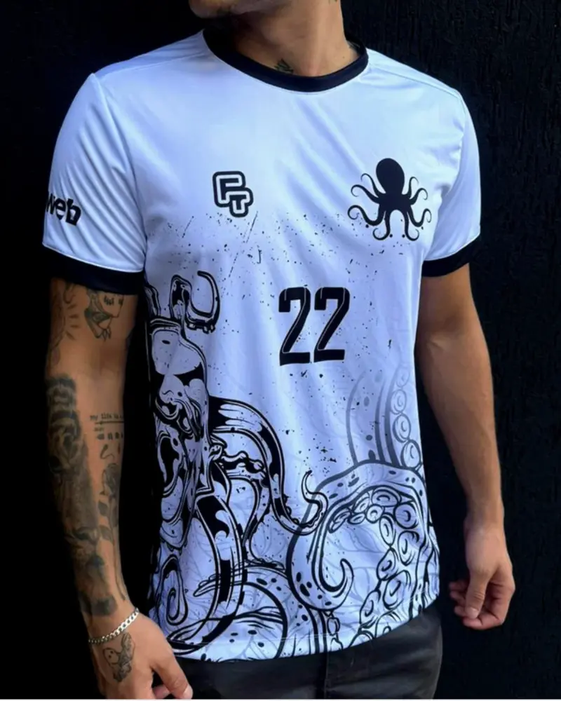 Camiseta personalizada com design exclusivo para Interclasses produzida pela Fourteam
